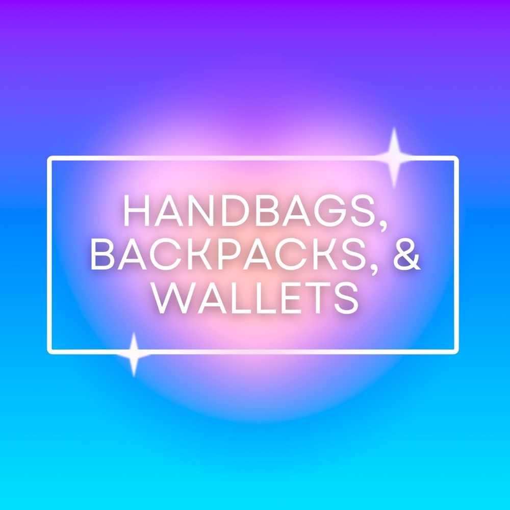 Handbags, backpacks, and wallets